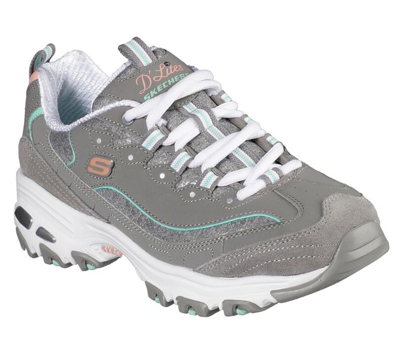 Skechers Dam Grå/Olika Färger Sneakers - D'lites - Sparkling Rain - Sverige (TSVJR-5701)
